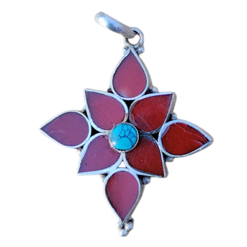 Coral Flower Pendent pp-1017